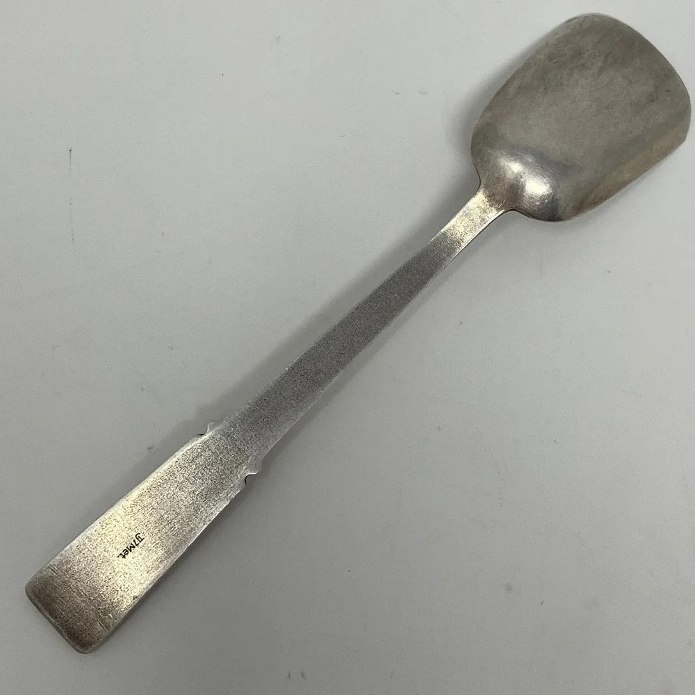 Vtg 1967 Soviet USSR Tallinna Juveelitehas Melchior Silver Plated Sugar Spoon